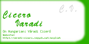 cicero varadi business card